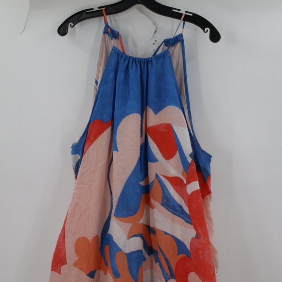 Maeve Anthropologie Halter Maxi Dress Womens 2X Summer Abstract Print Boho - Picture 2 of 12